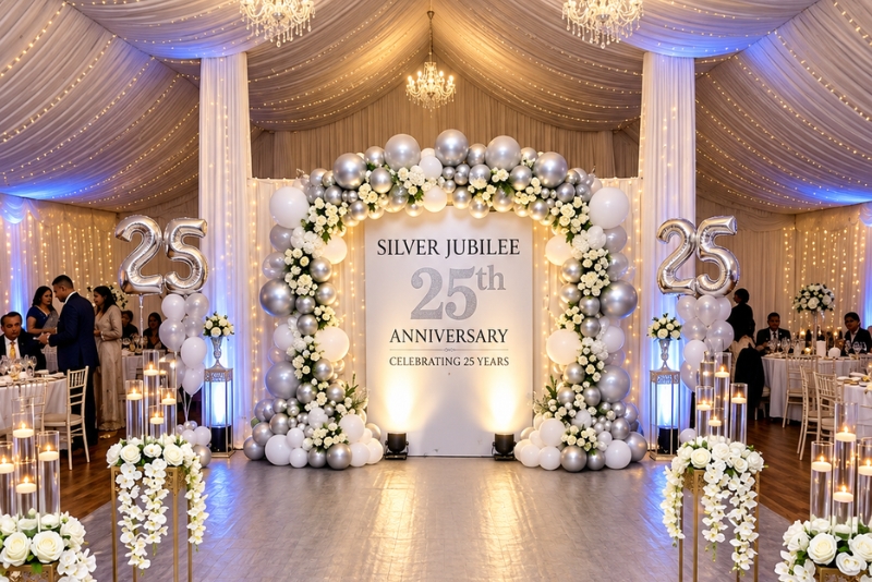 Luxury 25th Year Royal Gala - Silver Jubilee Anniversary