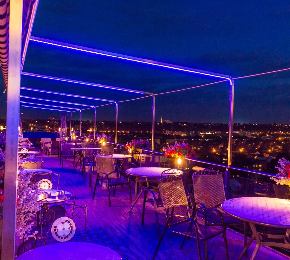 open air terrace party venue